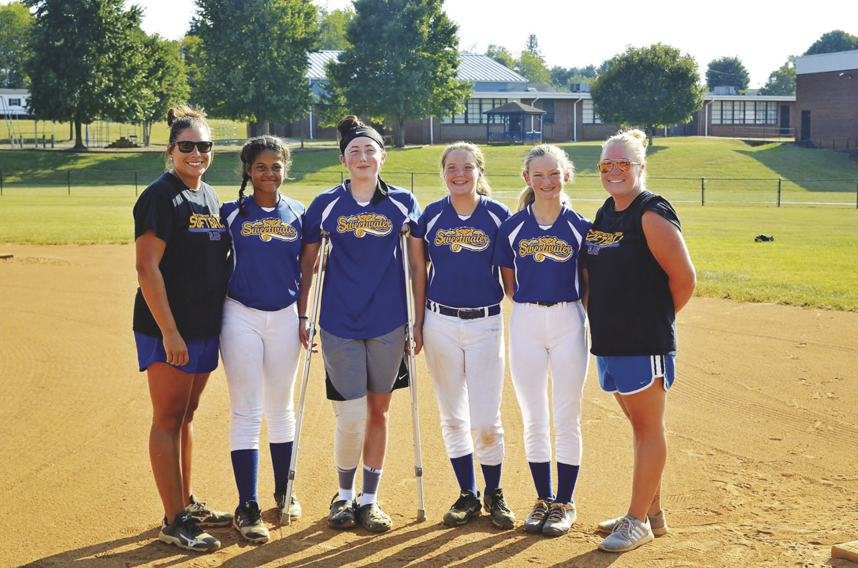 SJHS softball celebrates eighth graders